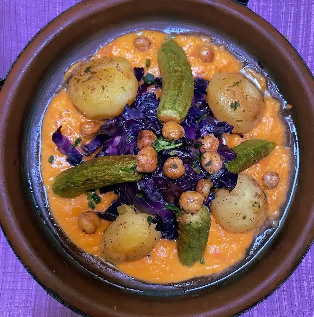 Un plat servi à la table du Riad Houdou.